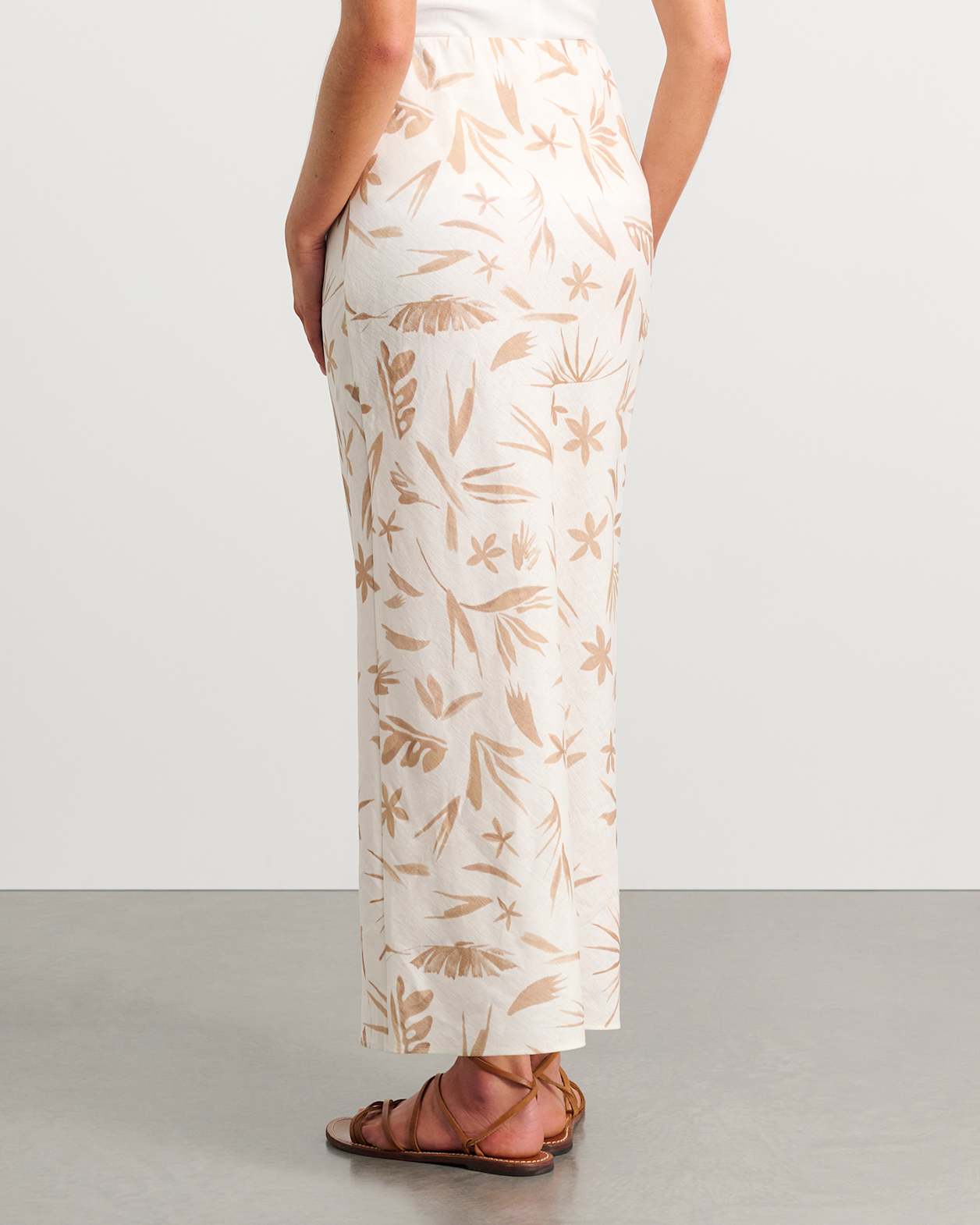Flora Maxi Skirt in NATURAL