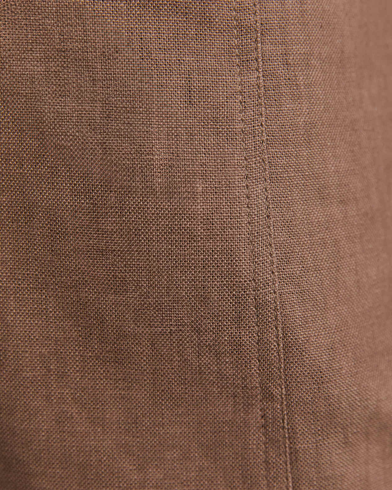 Kayla Linen Vest in CHOCOLATE