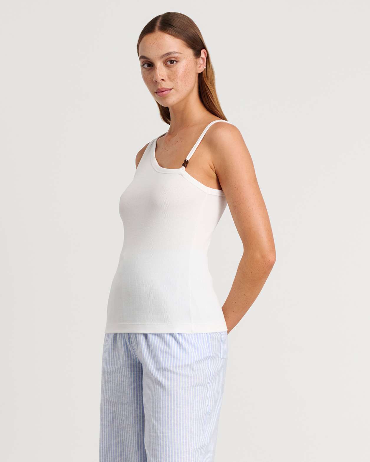 Delilah Asymmetric Top in WHITE