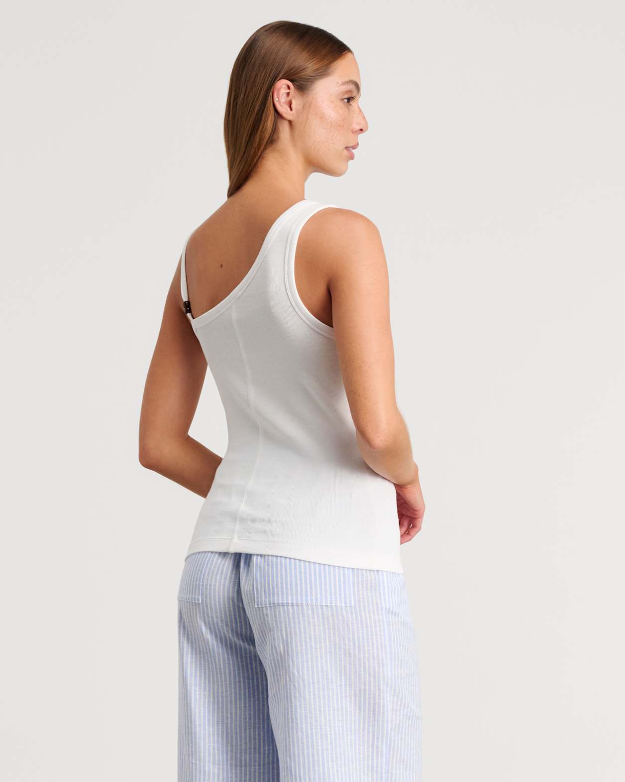 Delilah Asymmetric Top in WHITE