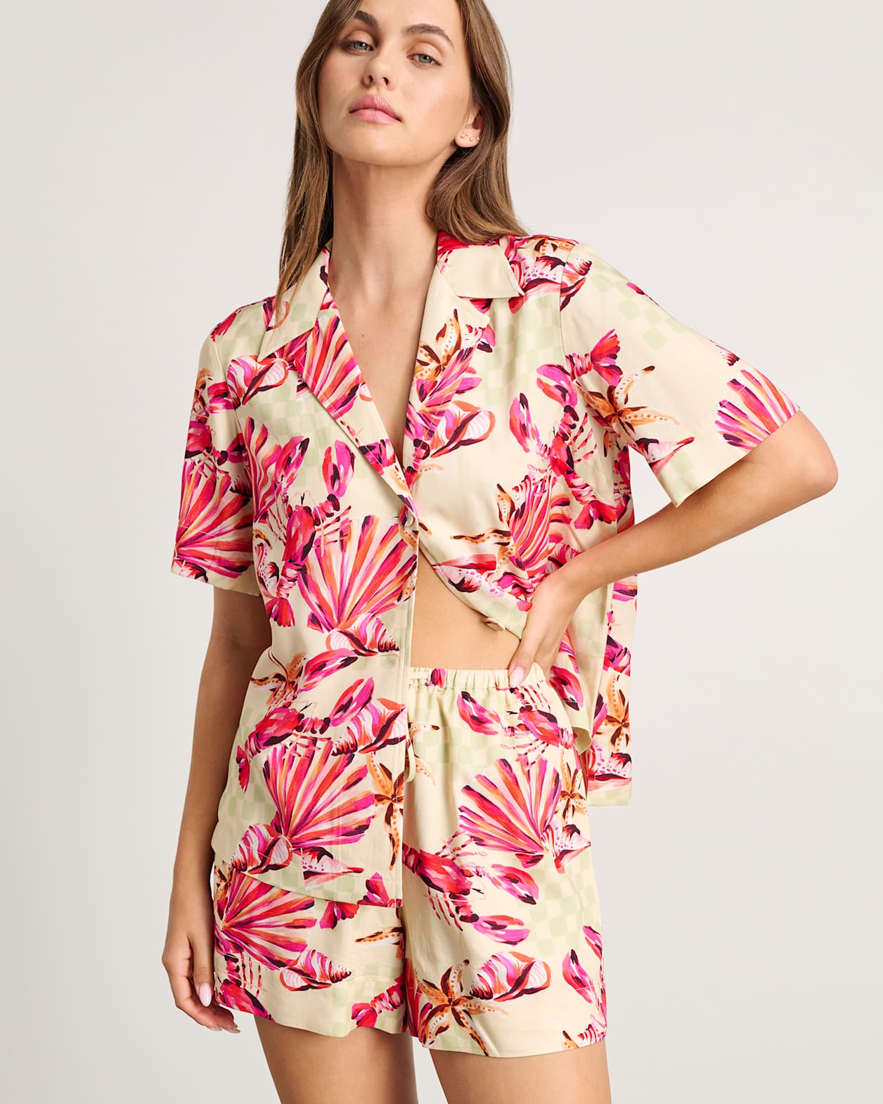 Lobster Resort Shirt in LOBSTER