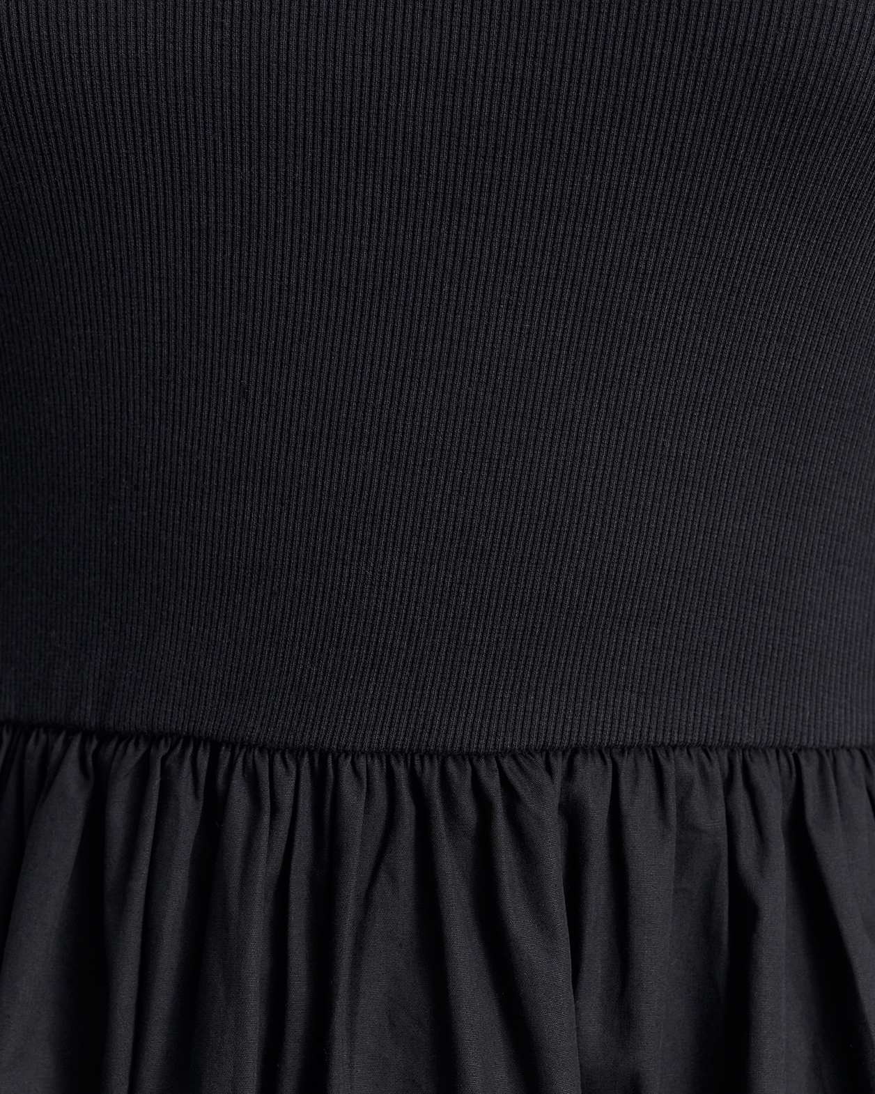 Mixed Media Dress in BLACK