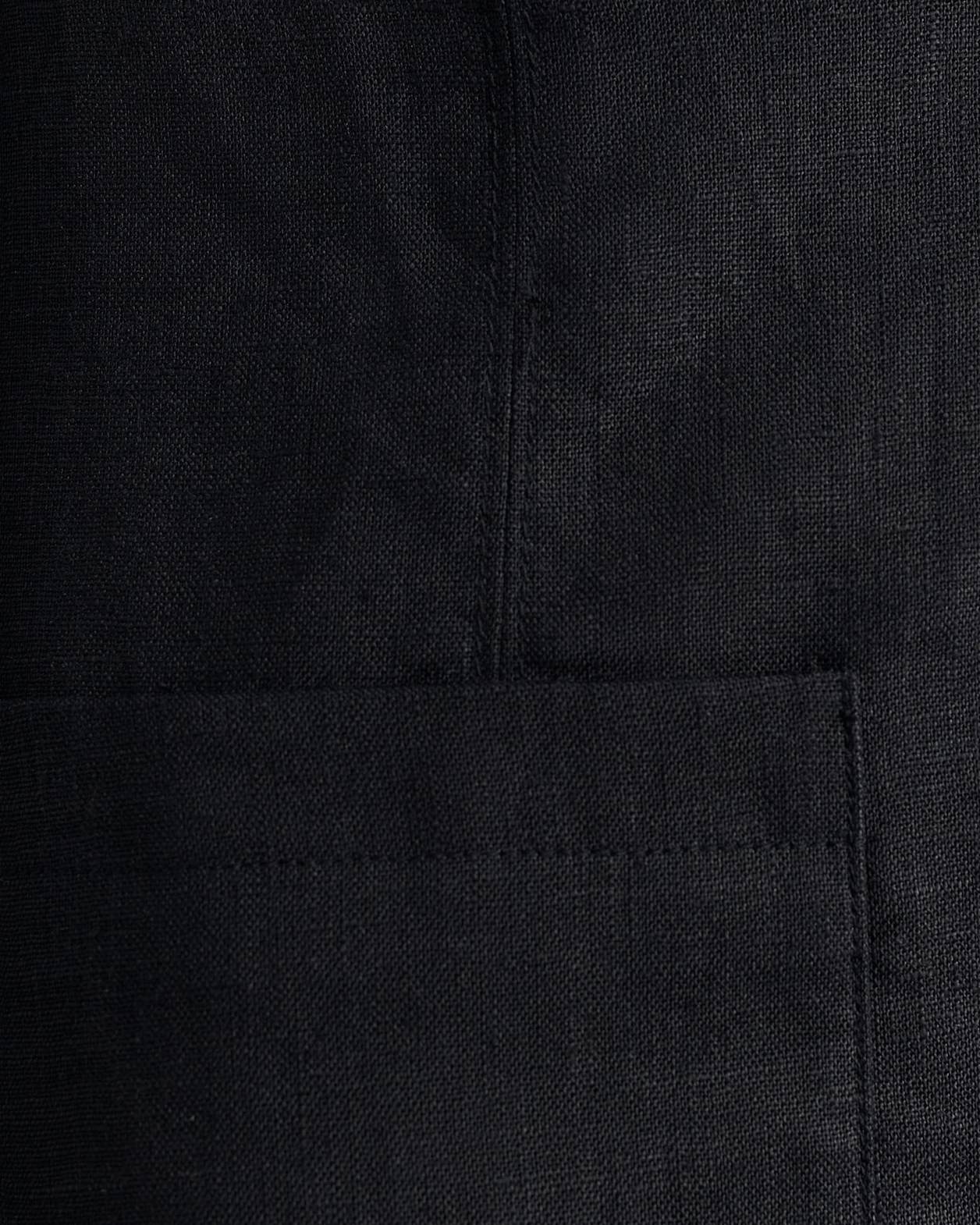Kayla Linen Blazer in BLACK