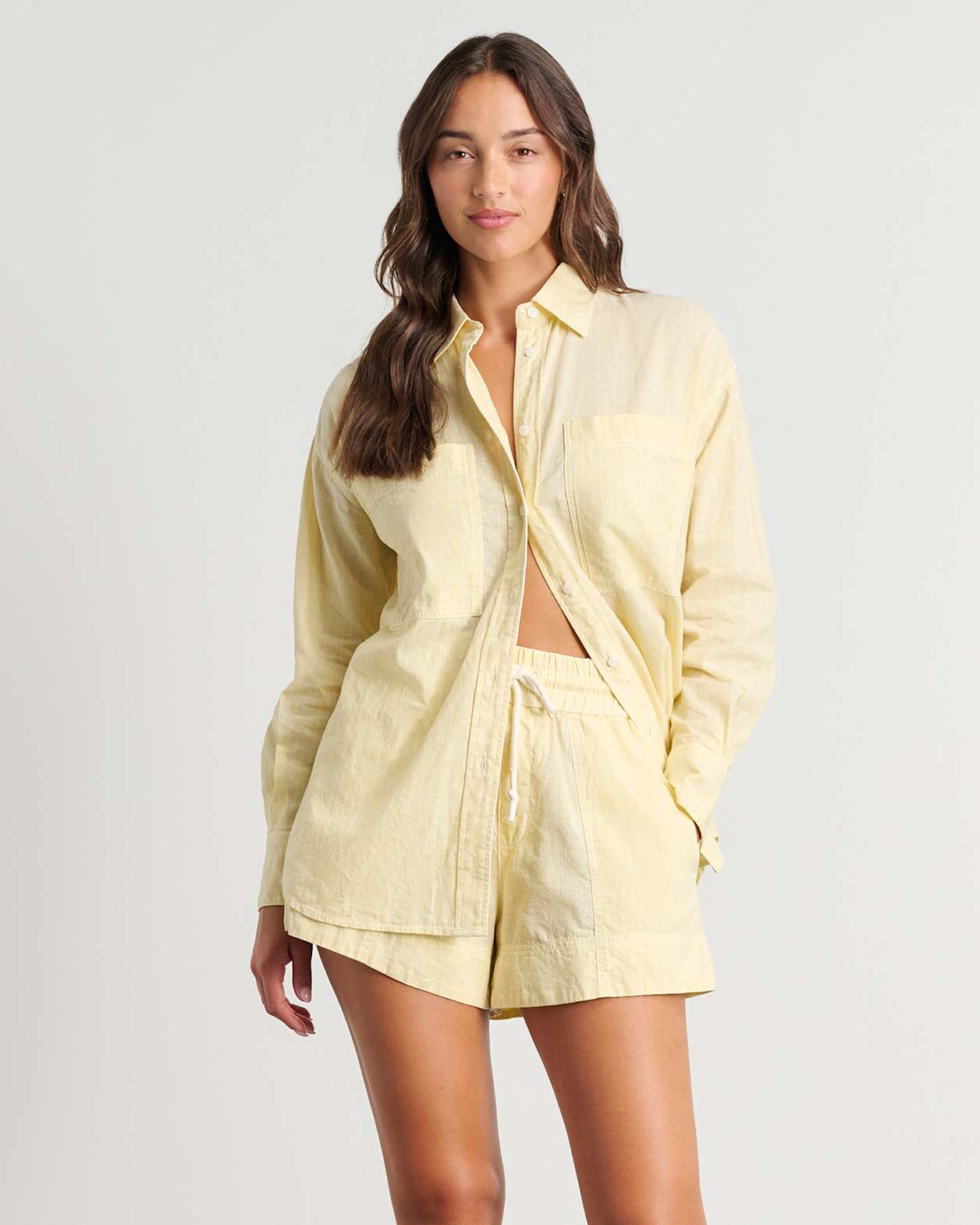 Winona Stripe Shirt in YELLOW/WHITE