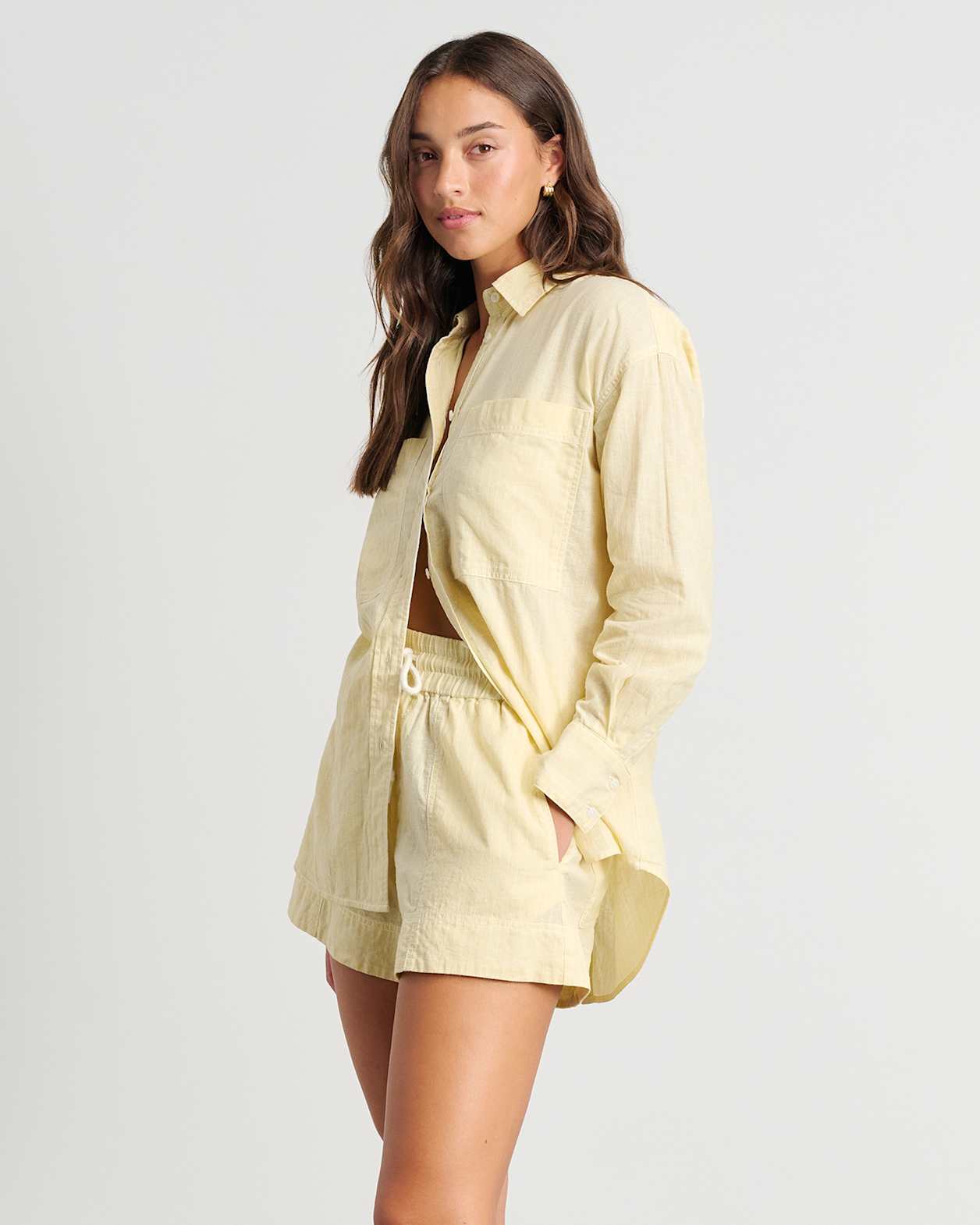Winona Stripe Shirt in YELLOW/WHITE