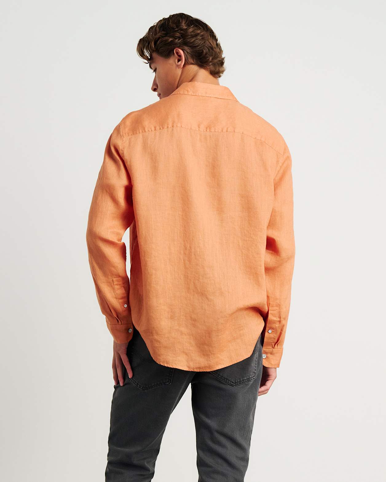 Cooper Linen Shirt in ORANGE