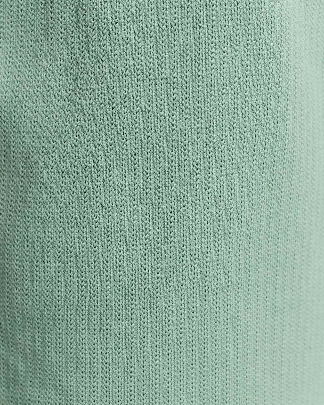 Noah Cotton Textured Short in MOSS