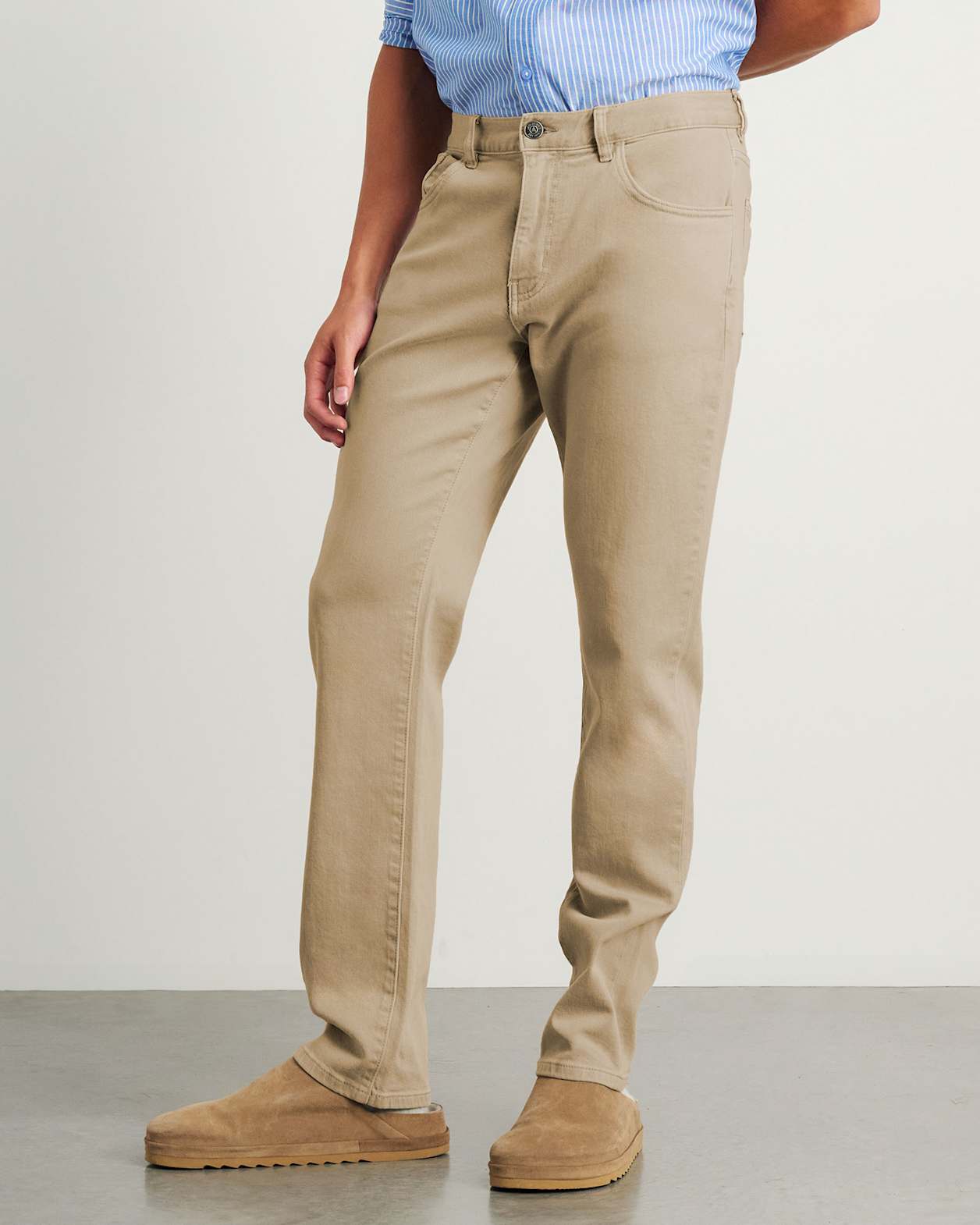 Flynn Garment Dye Jeans in SAND