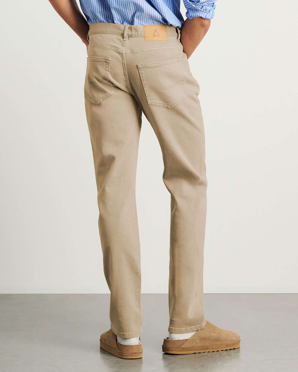 Flynn Garment Dye Jeans in SAND