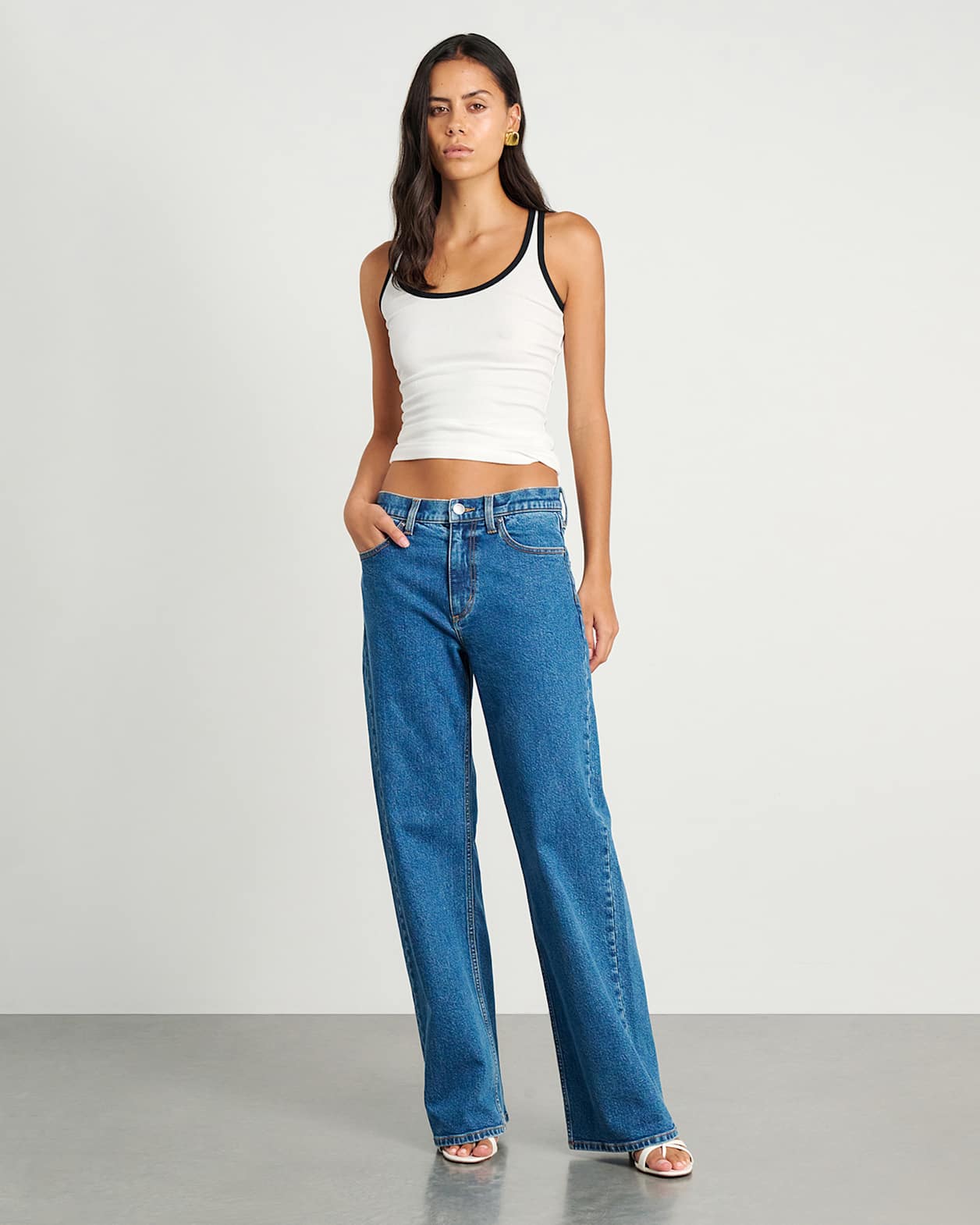 Carrie Slouch Jean in BLUE WASH