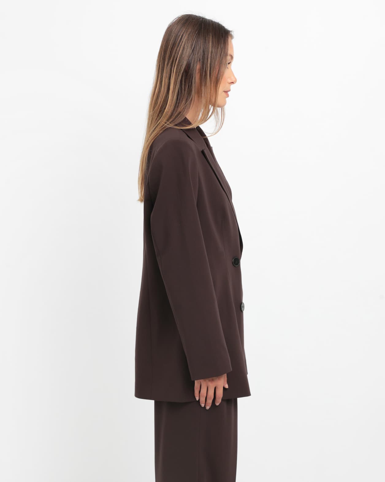 Rb X Jag Boyfriend Blazer in DARK CHOCOLATE