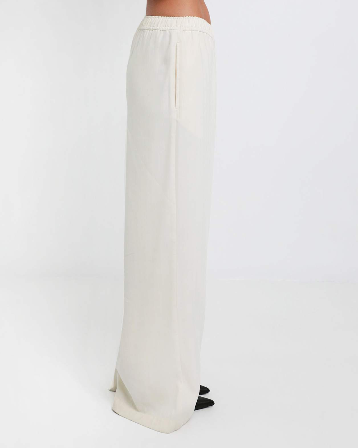 Rb X Jag Stripe Lounge Pant in MILK