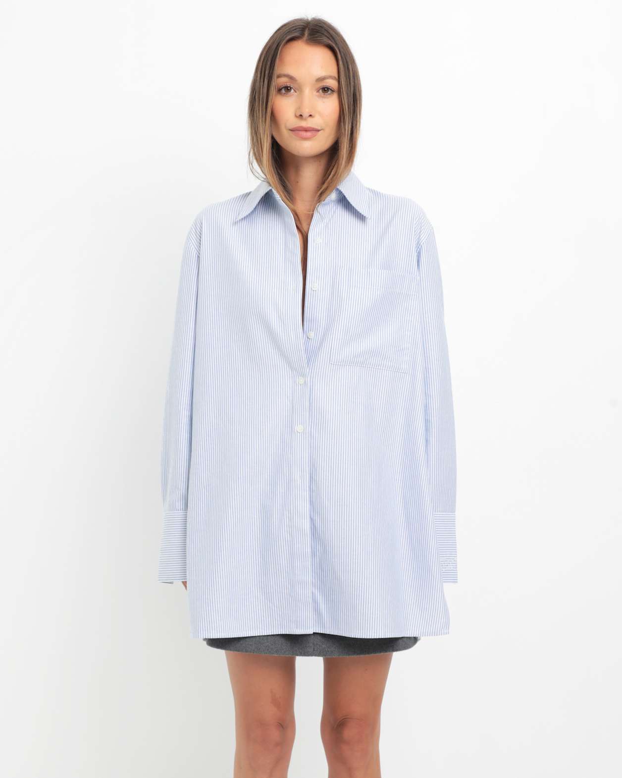 Rb X Jag Oxford Long Sleeve Shirt in BLUE/WHITE