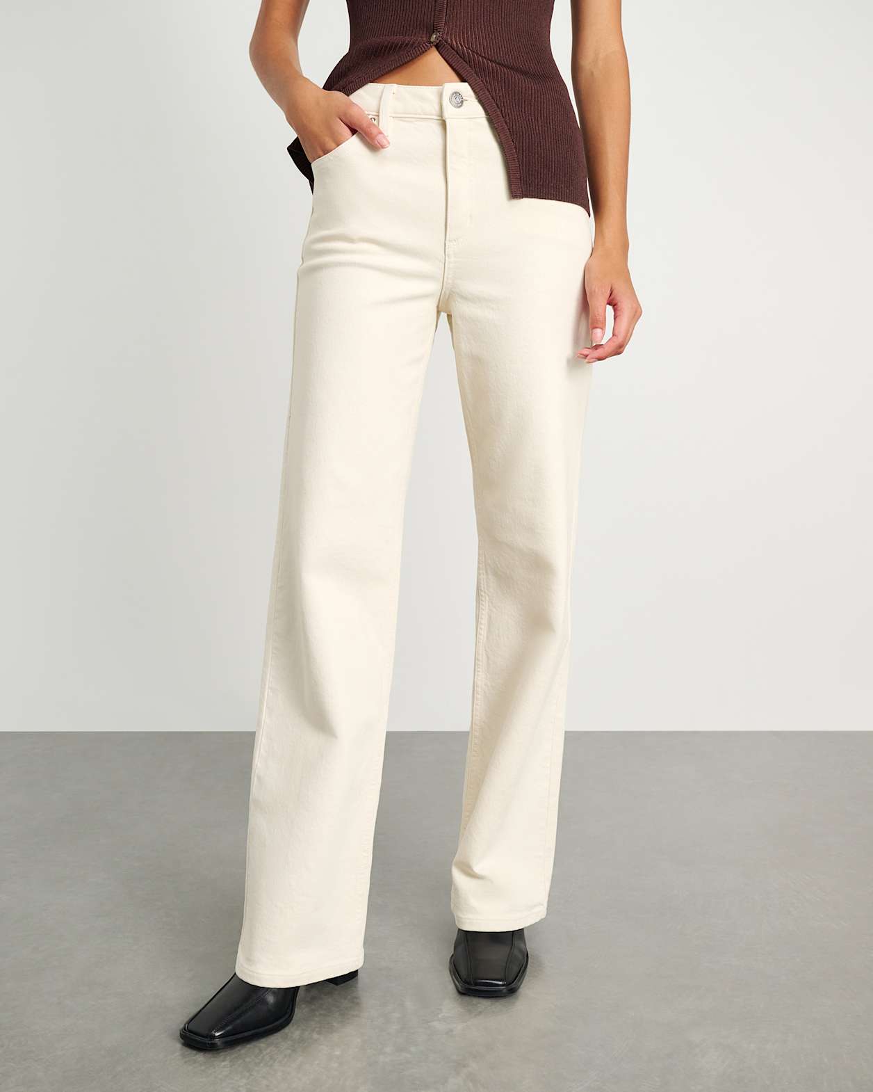 Billie Wide Jean in ECRU