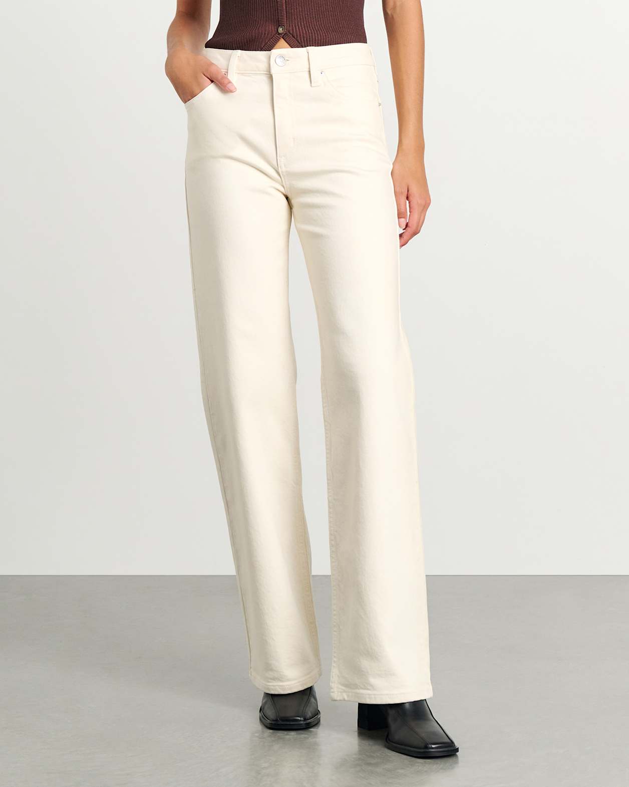 Billie Wide Jean in ECRU