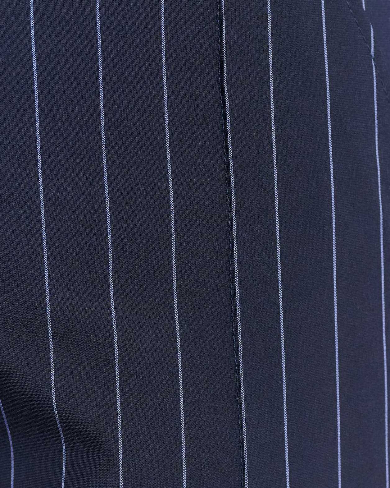 Gia Pinstripe Tuck Pant in NAVY/WHITE