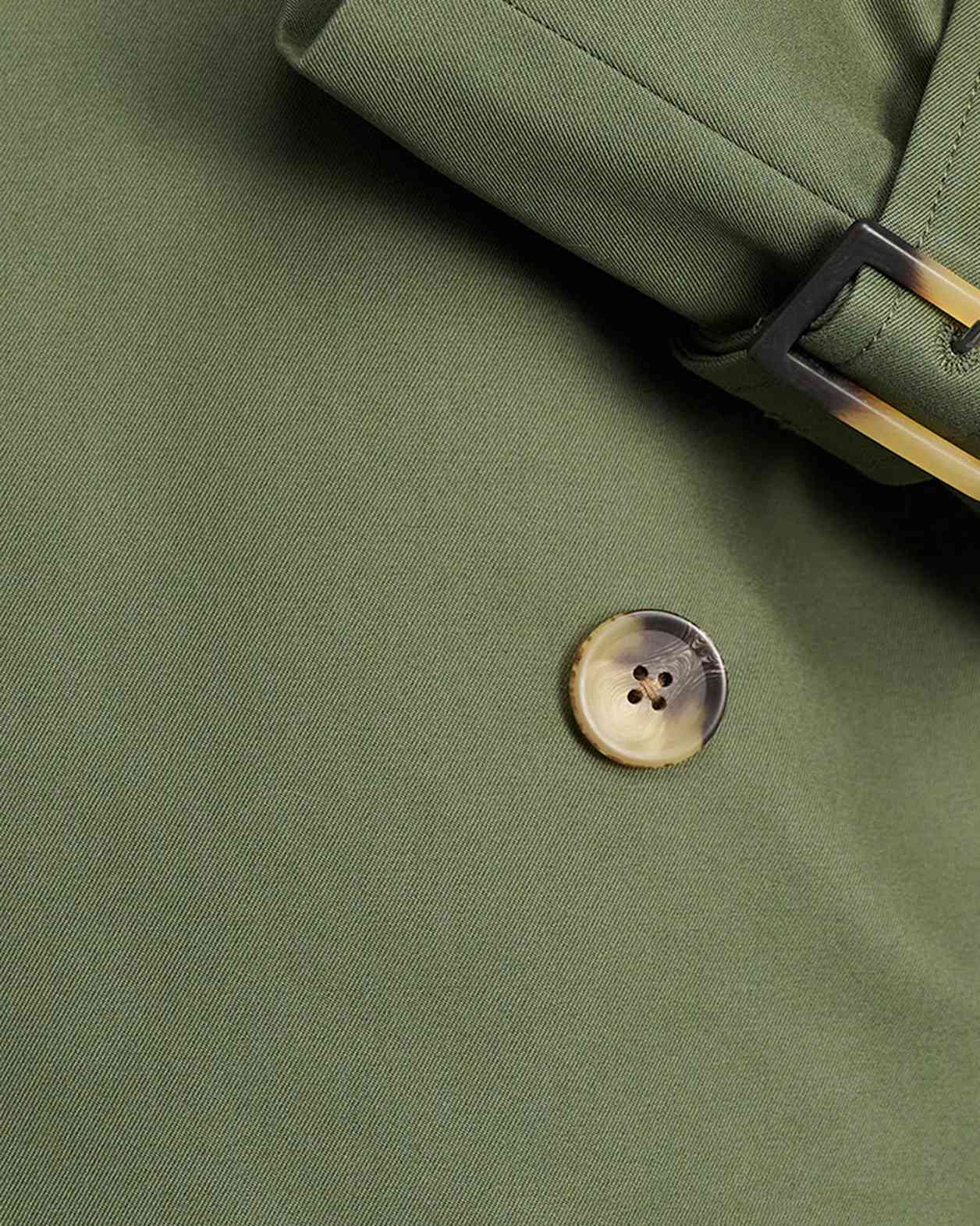 Charlotte Crop Trench in KHAKI