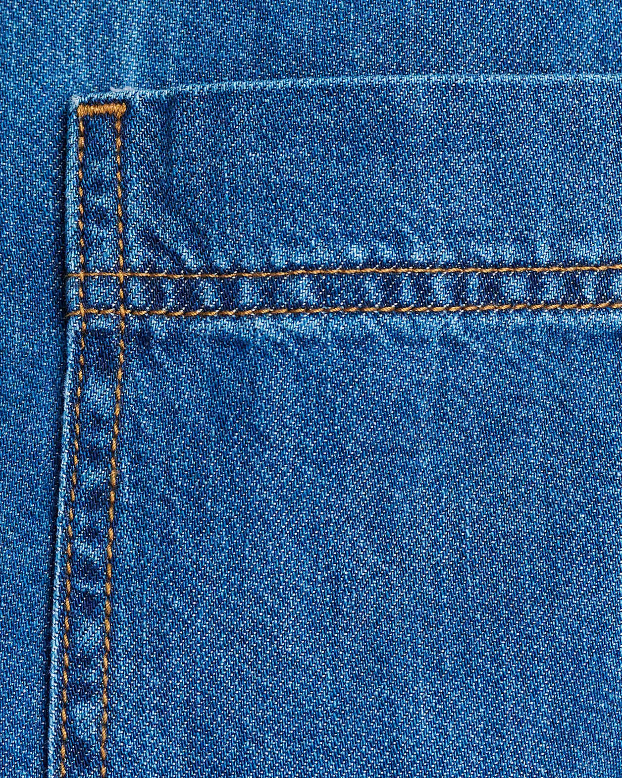 Loe Denim Long Sleeve Shirt in BLUE VINTAGE