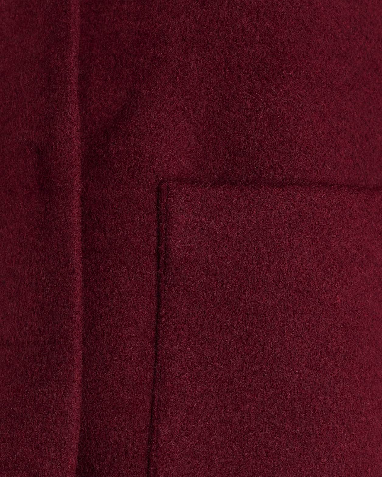 Rosella Wool Crop Jacket in WINE