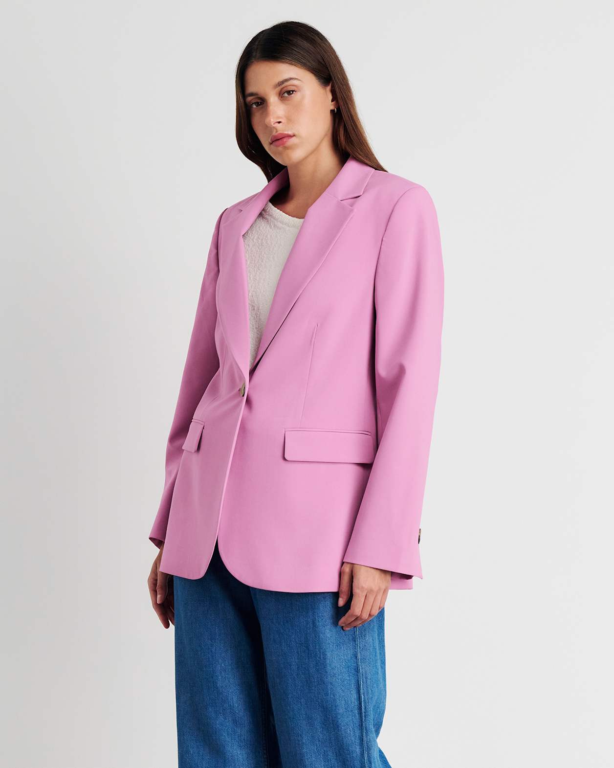 Gia Relaxed Blazer in TERRAROSE