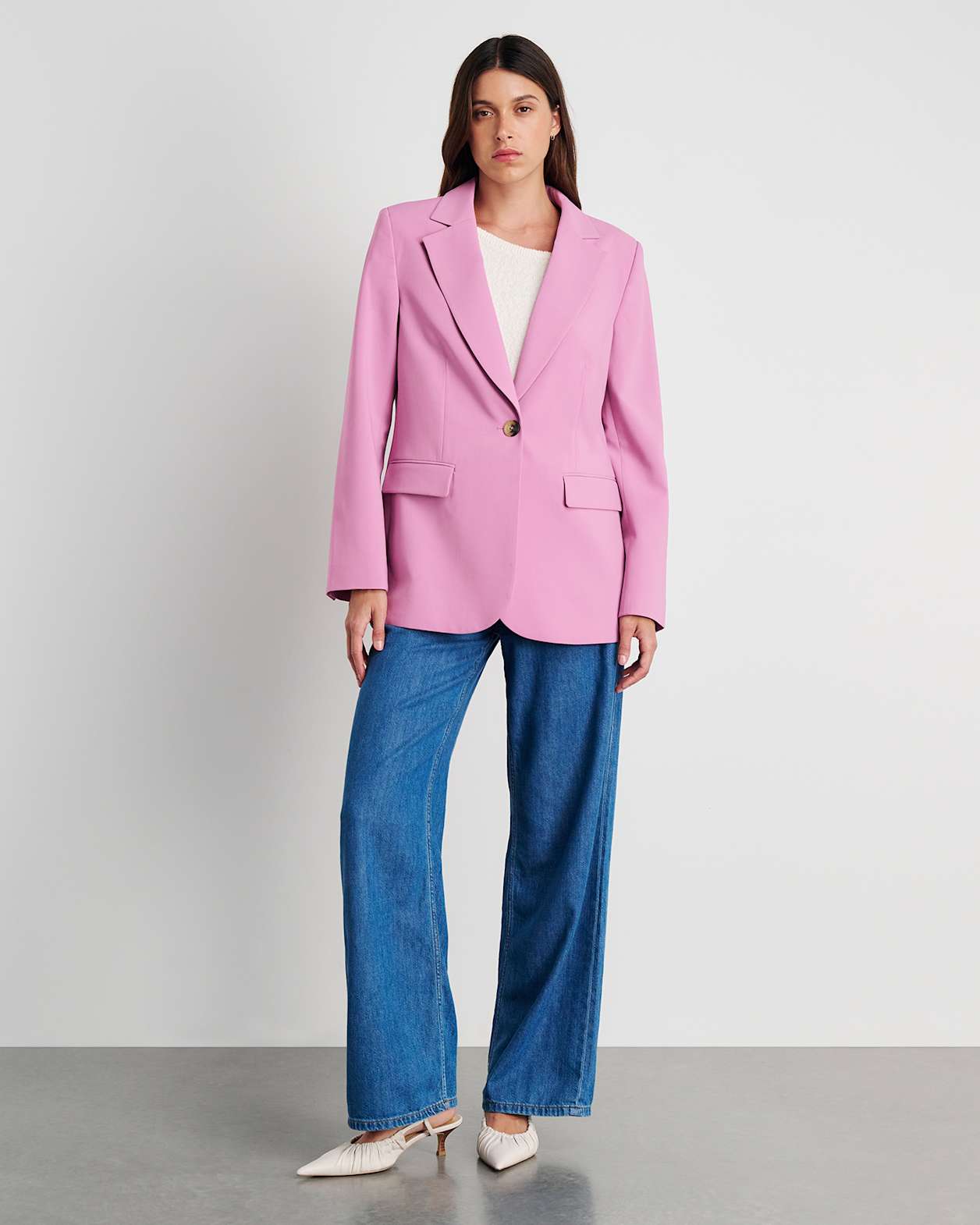 Gia Relaxed Blazer in TERRAROSE