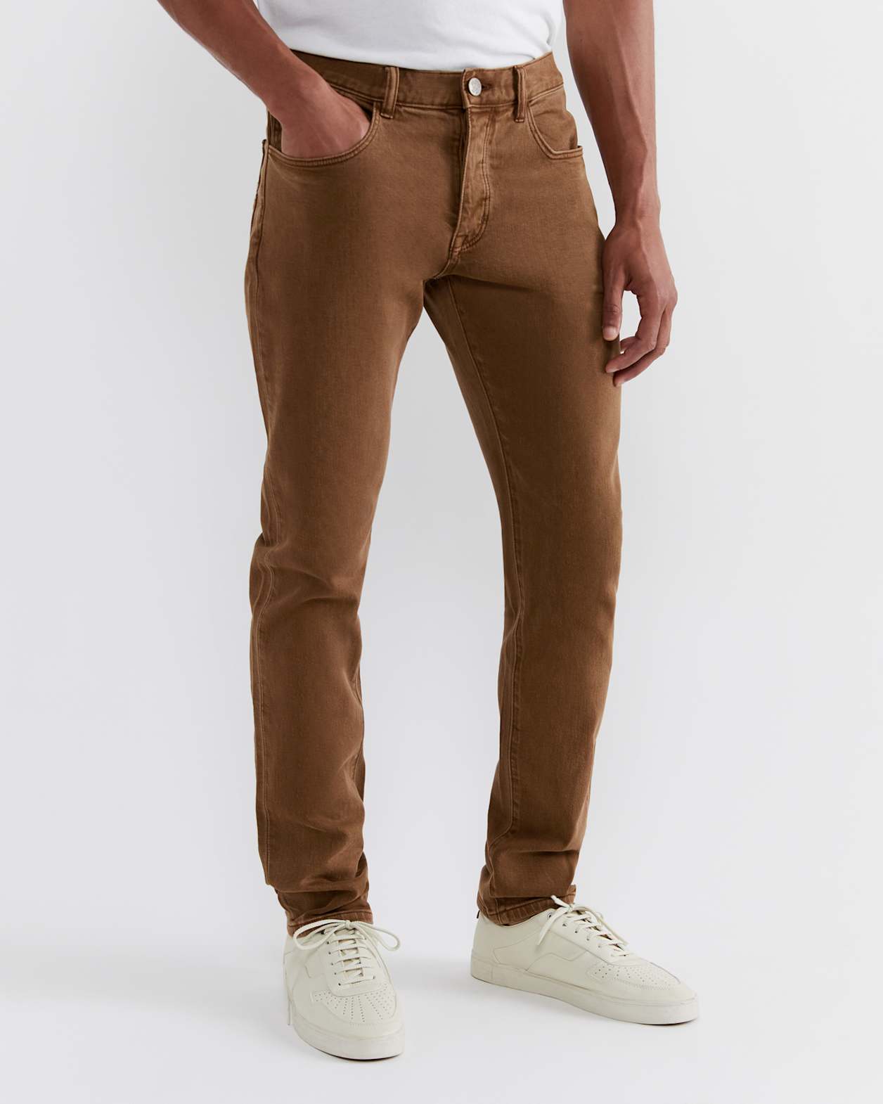 Stan Garment Dye Jeans in BROWN