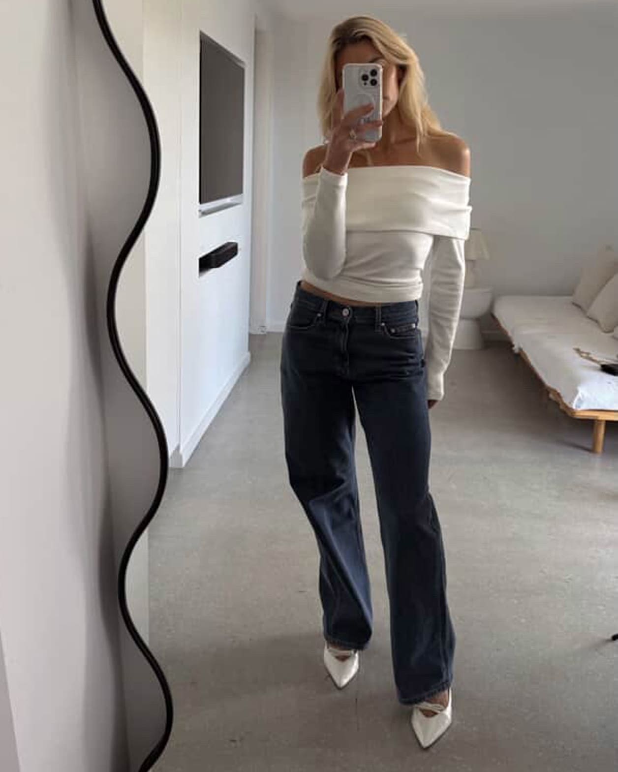 Billie Wide Leg Jean in BLUE WASH