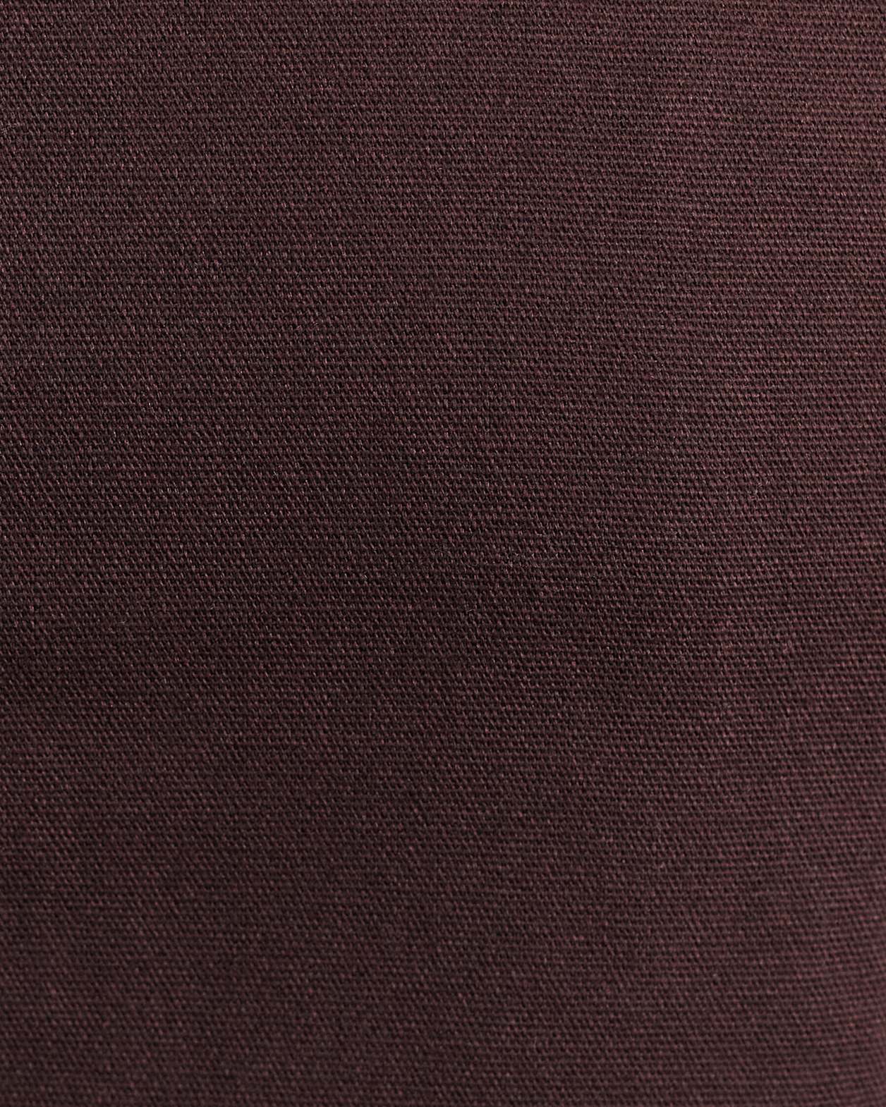 Canvas Sleeveless Shirt in DARK CHOCOLATE