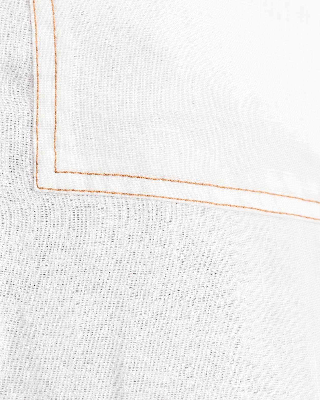 Gigi Linen Relaxed Shirt in WHITE