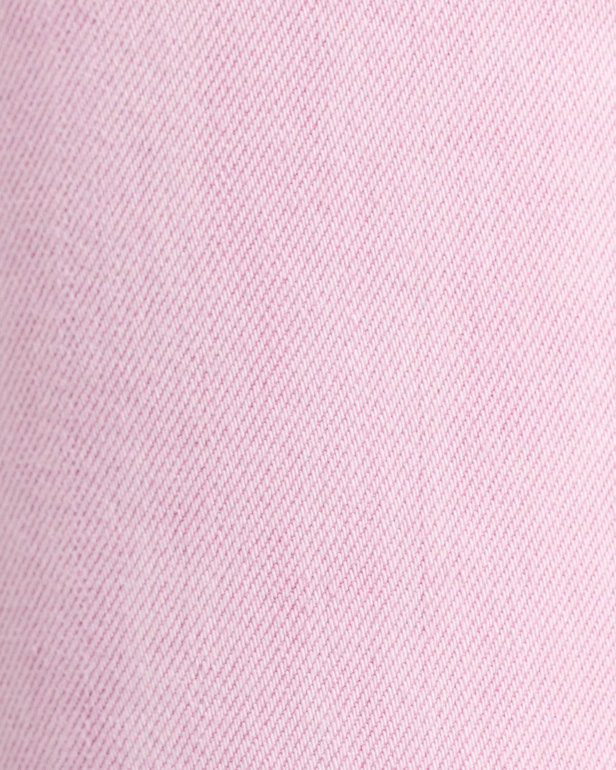 Loe Mid Rise Straight Jean in PINK
