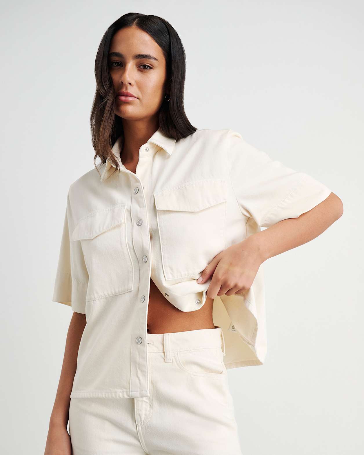 Loe Denim Shirt in ECRU
