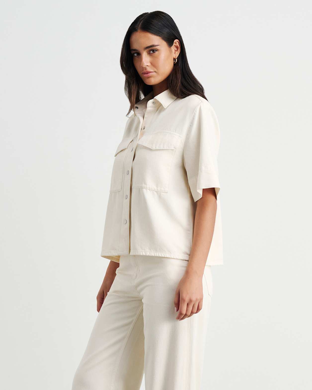 Loe Denim Shirt in ECRU