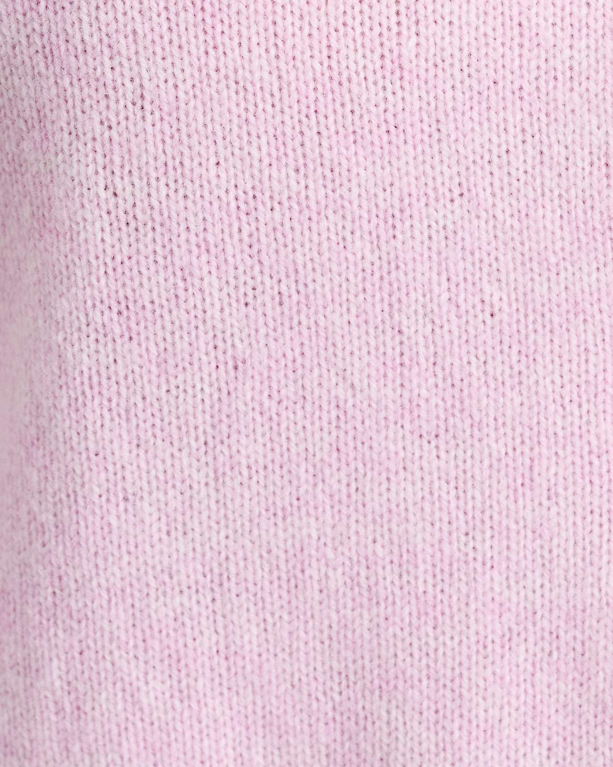 Long Sleeve Wool Cardigan in PINK FROST