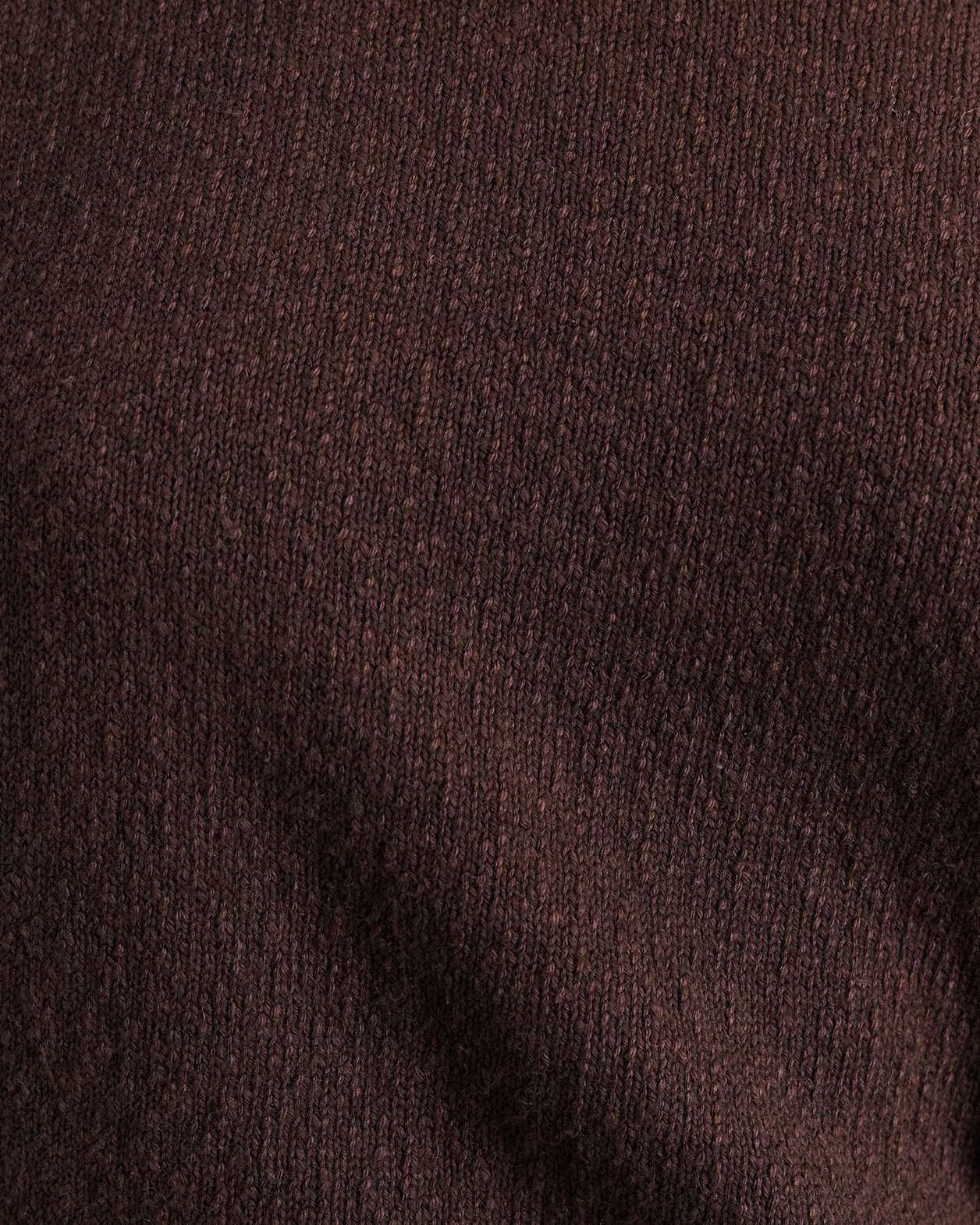 Arden Off Shoulder Knit in DARK CHOCOLATE