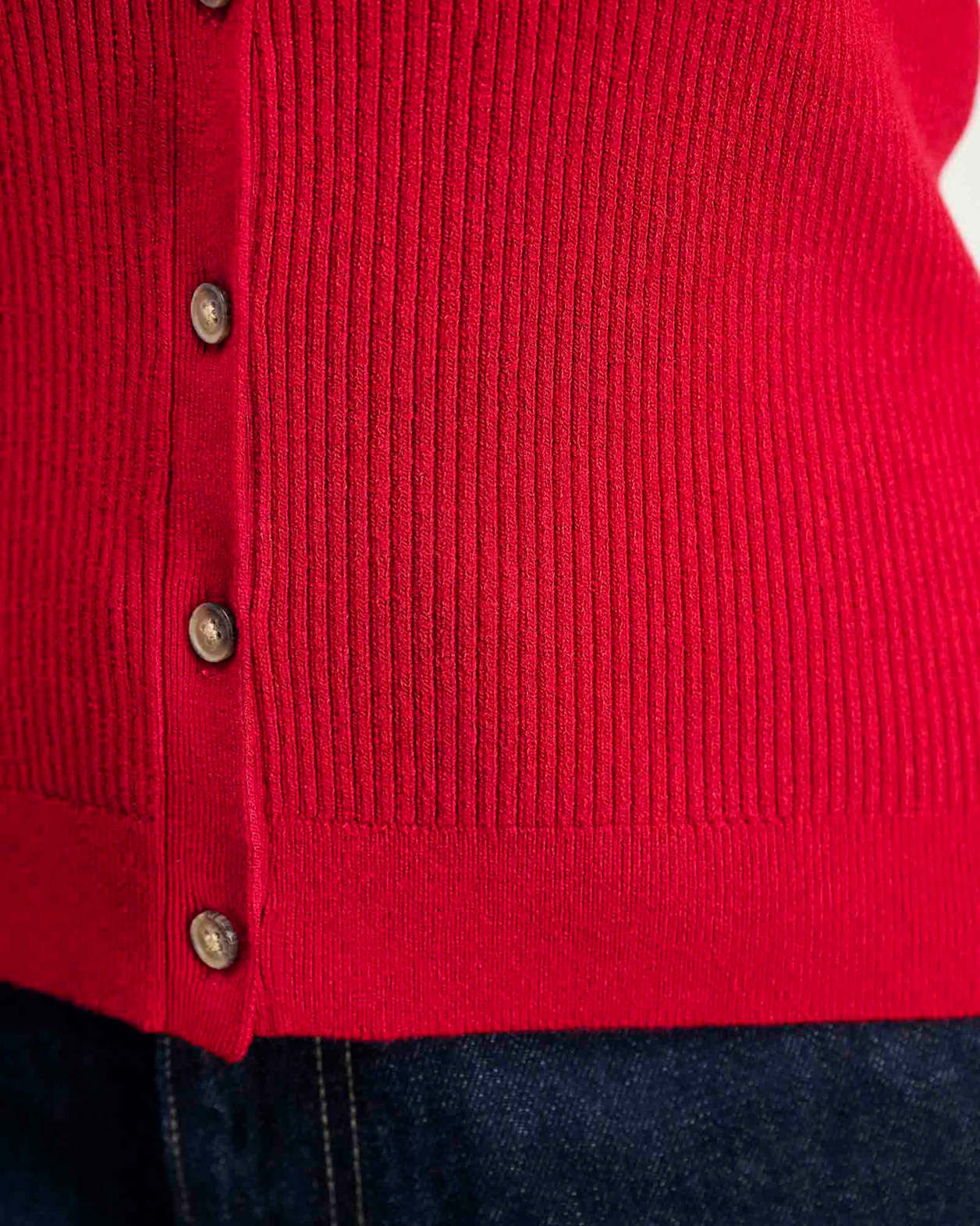 Selene Knit Vest in DEEP RED