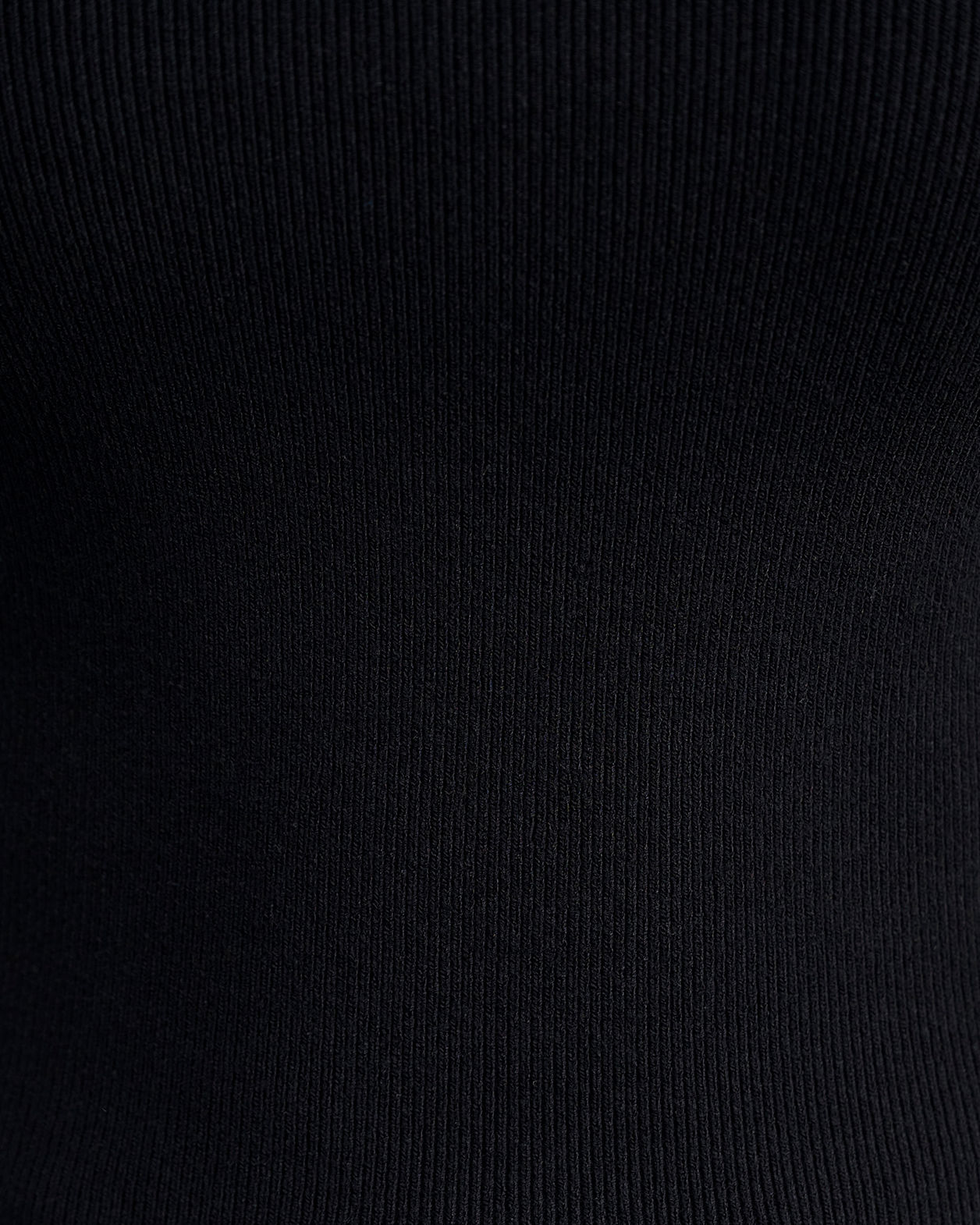 Lydia Contrast Knit Tank in BLACK