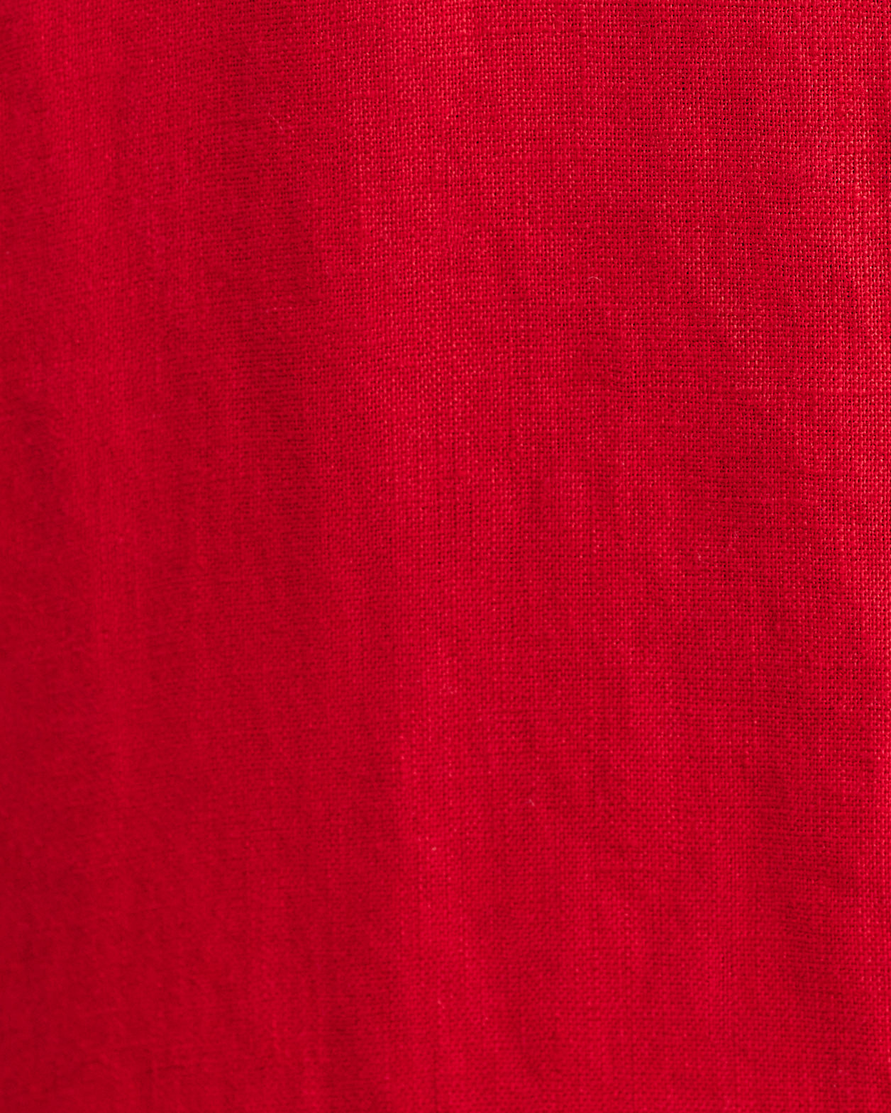 Sara Linen Midi Dress in DEEP RED