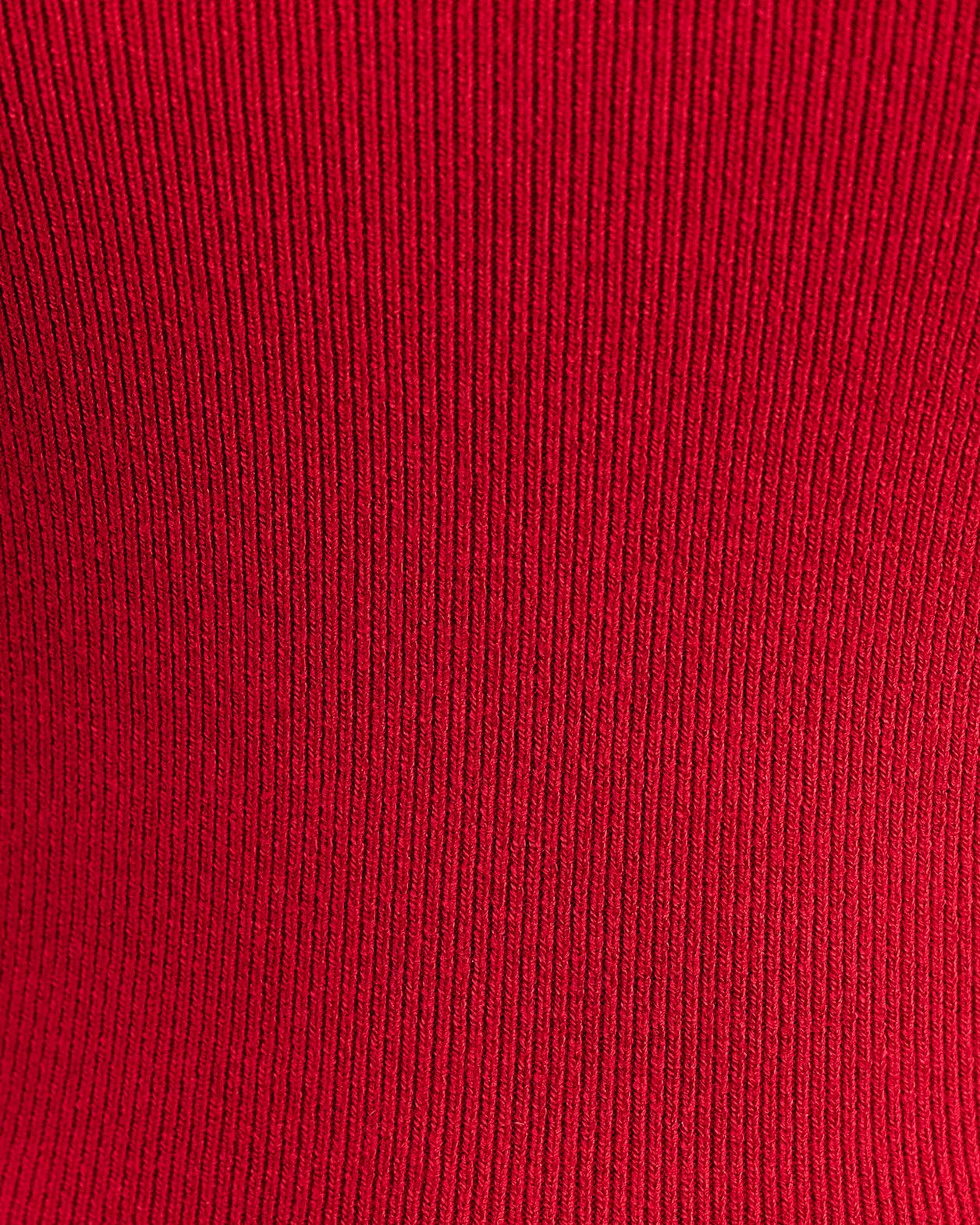 Lydia Contrast Knit Tank in DEEP RED
