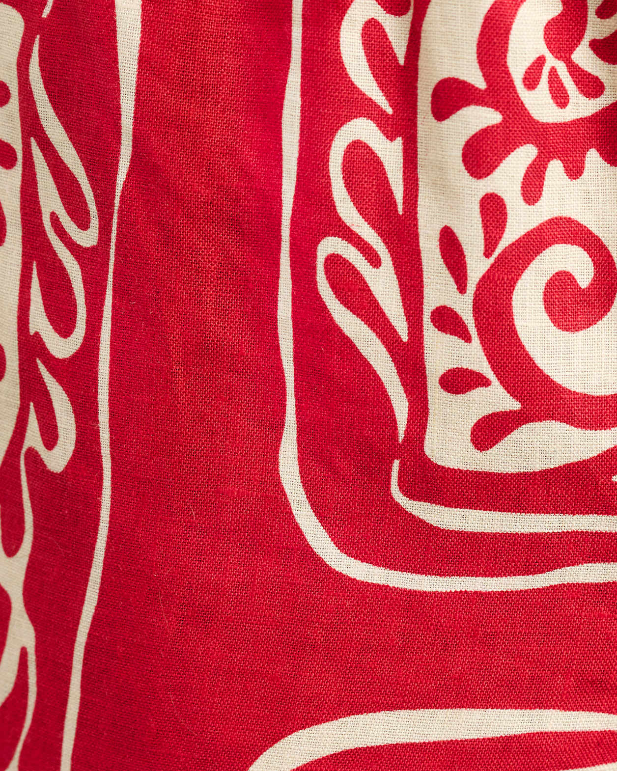 Ceezee Linen Pull On Short in RED MULTI