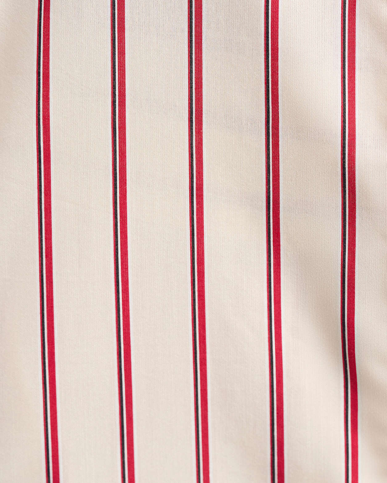Gigi Poplin Relaxed Shirt in RED/WHITE