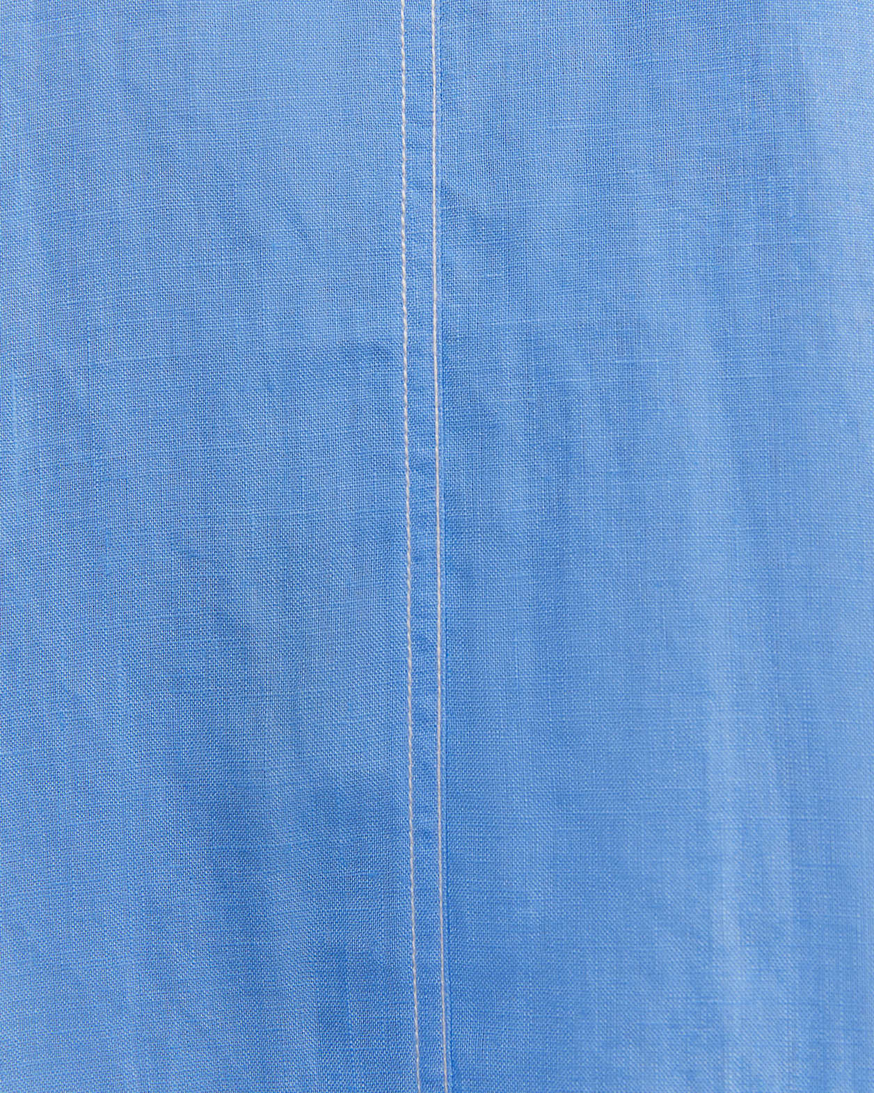 Sara Linen Midi Dress in AZURE
