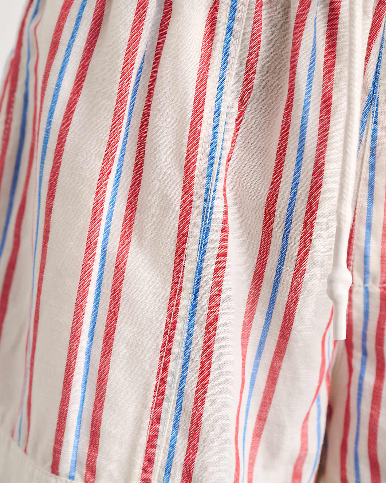 Gigi Stripe Pull On Short in IVORY/MULTI