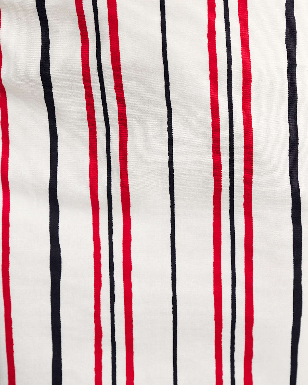 Canvas Mini Skirt in IVORY/RED