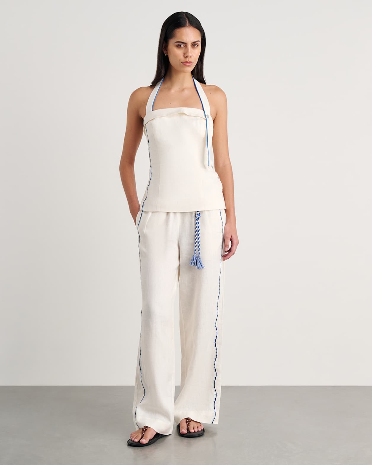 Seahorse Halter Top in MILK