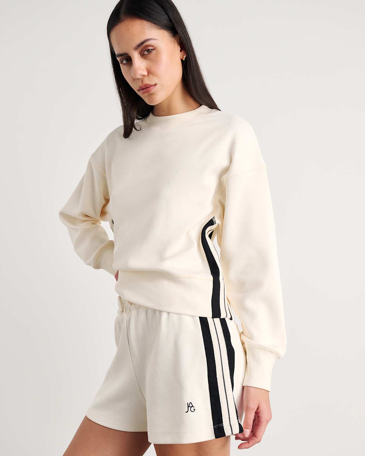Leonie Long Sleeve Top in CREAM