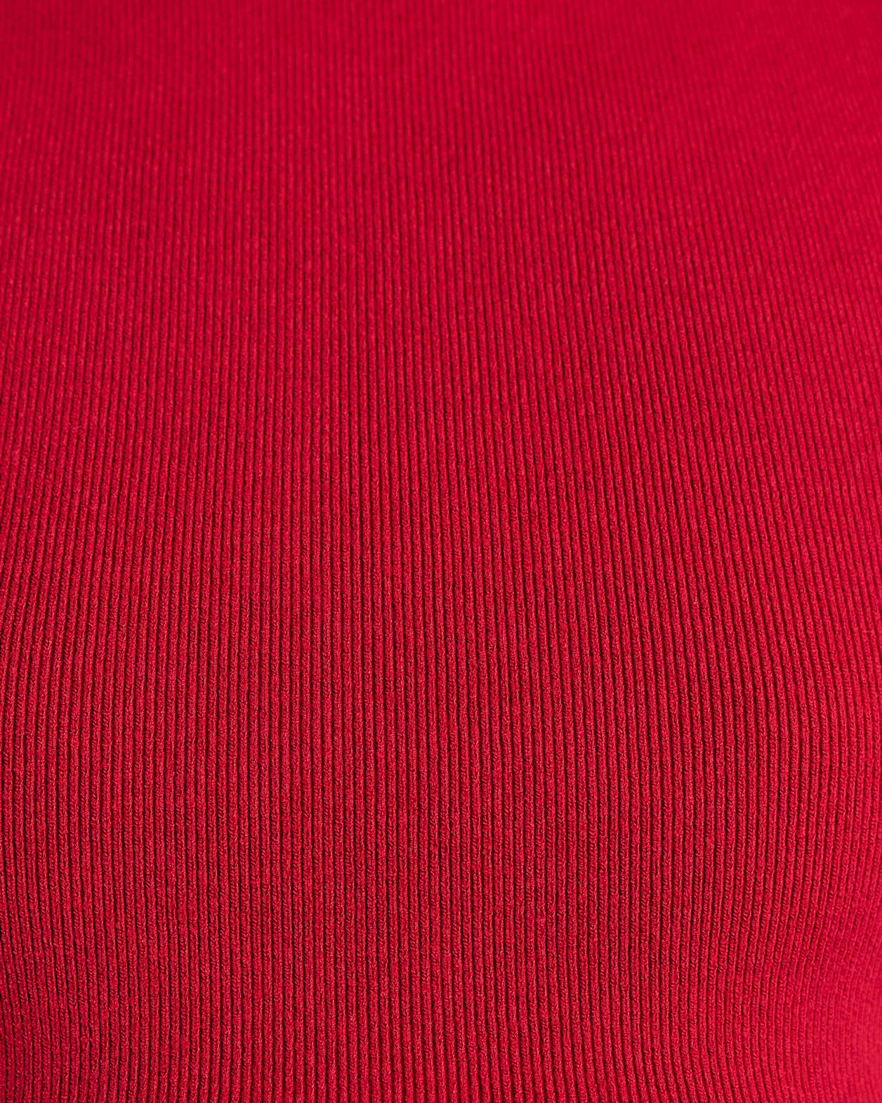 Lydia Contrast Knit Tank in DEEP RED