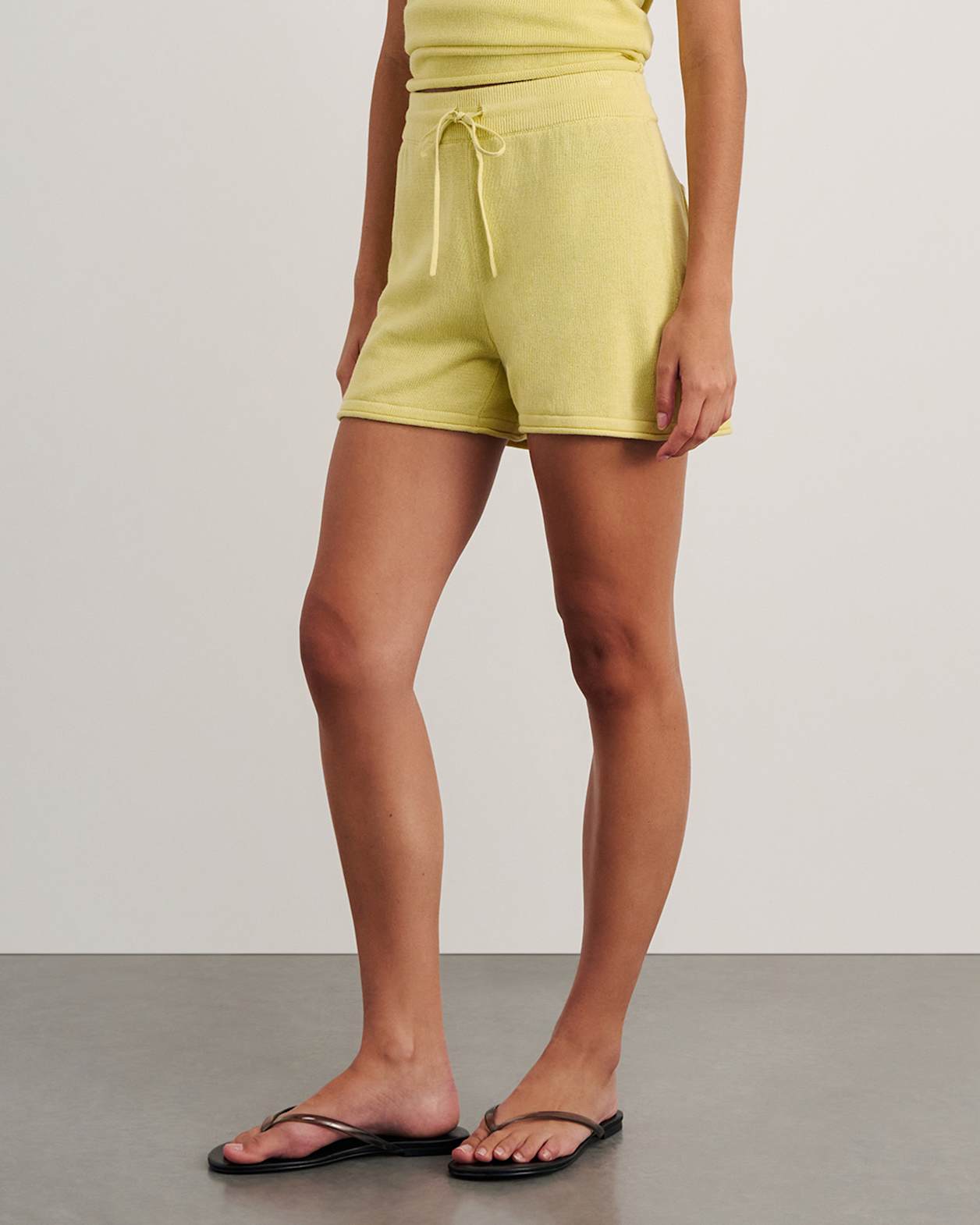 Brita Knit Pull On Short in CITRUS