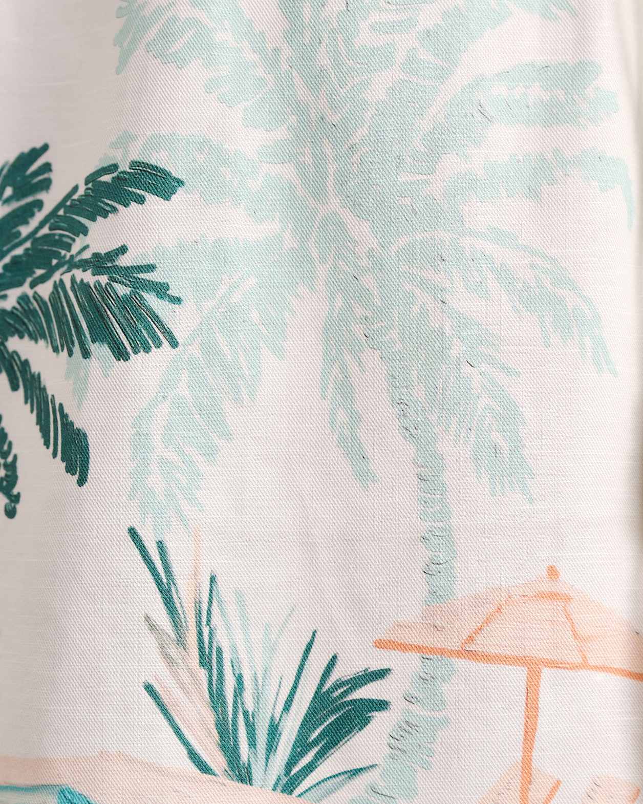 Sunlounger Mini Dress in IVORY/MOSS