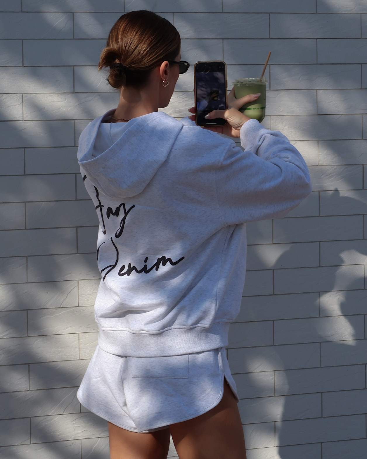 Aston Hoodie in GREY MARLE