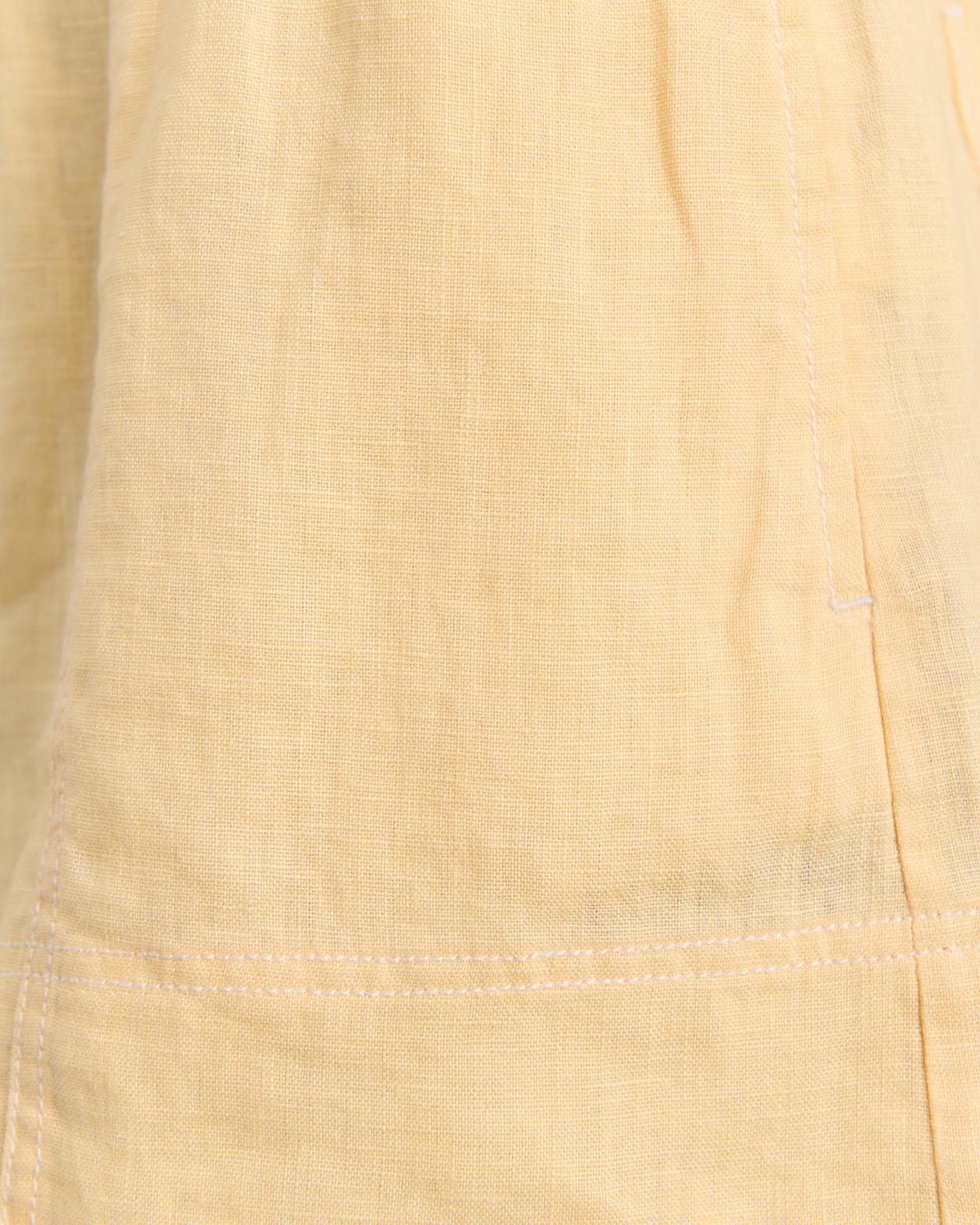 Gigi Linen Pull On Short in BUTTER